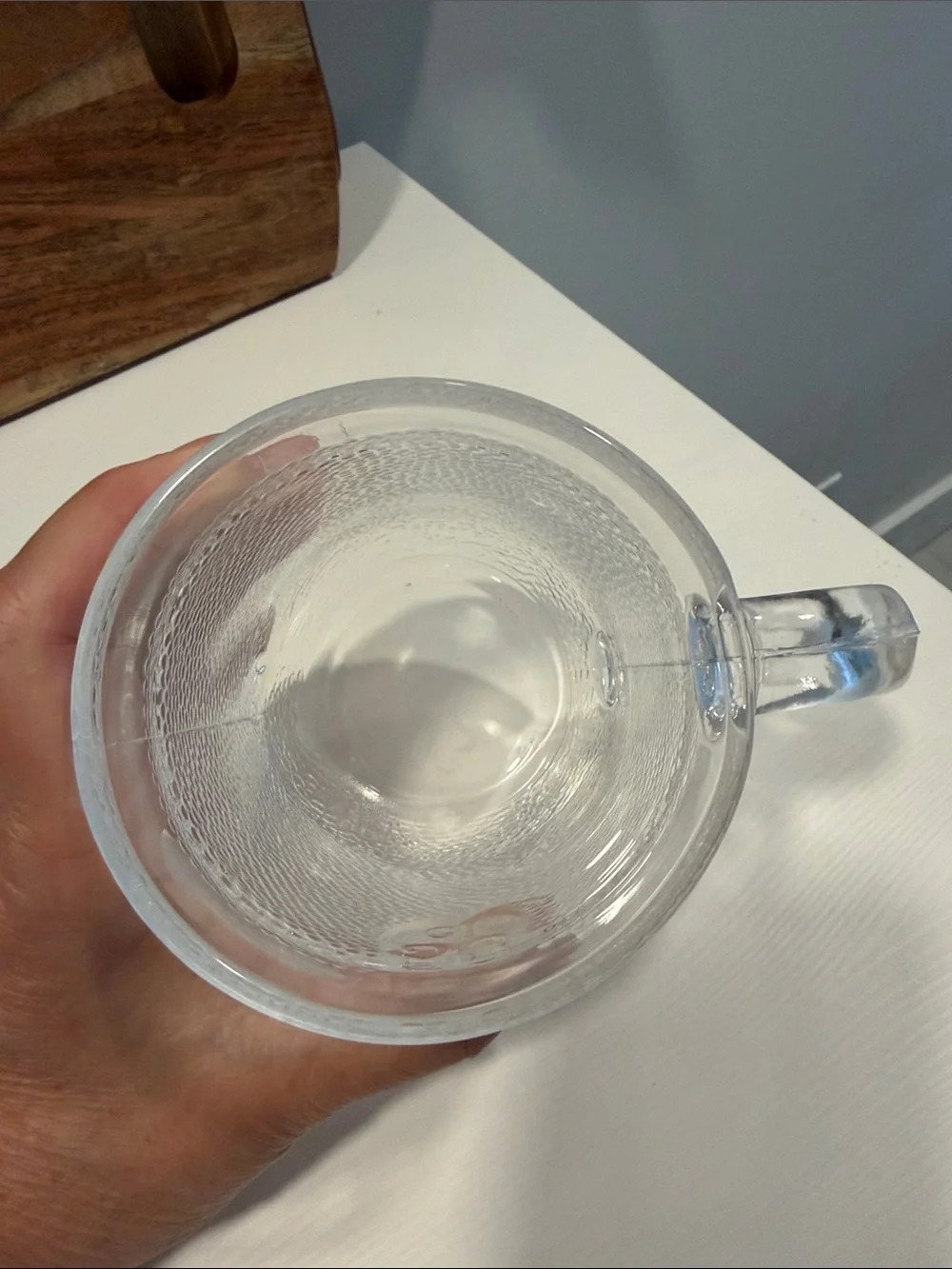 Iittala Krouvi Pressed Glass Beer/Sauna Mug
